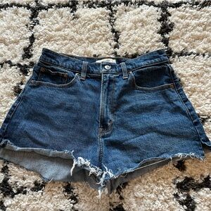 Abercrombie and finch curve love denim shorts
